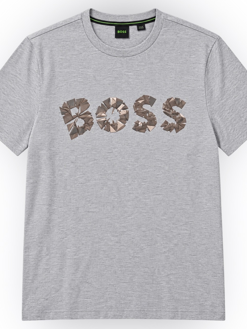 BOSS Hugo Boss Teego 1 Geometric Logo T-Shirt – Gray – XL